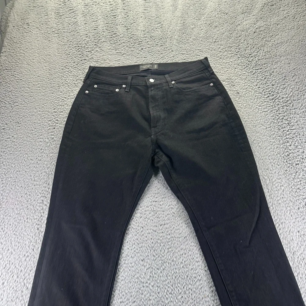 Abercrombie & Fitch Pant Men's‎ 34x34 Black Cotton Chino Slim Fit Stretch Preppy
